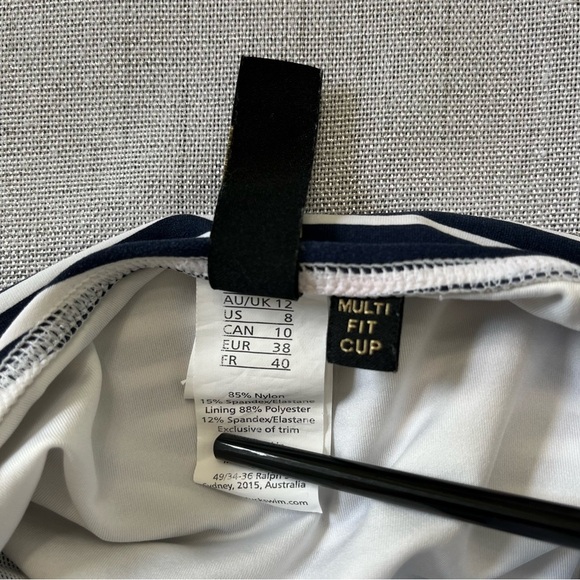 NipTuck Sorrento Stripe Joanne One Piece Swimsuit Blue & White Size 8 - Picture 5 of 9